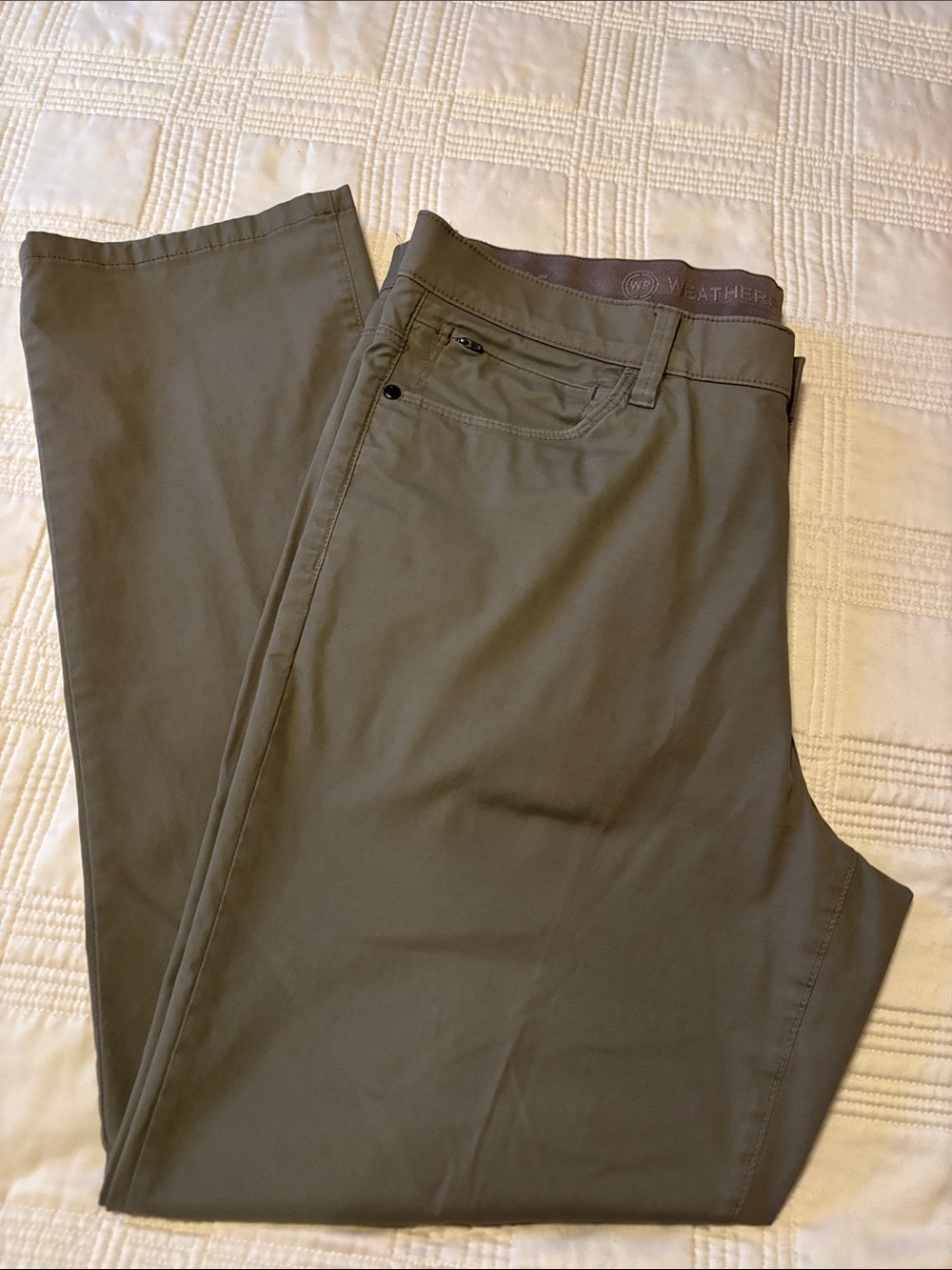 Men's Weatherproof Olive Green Casual Pants